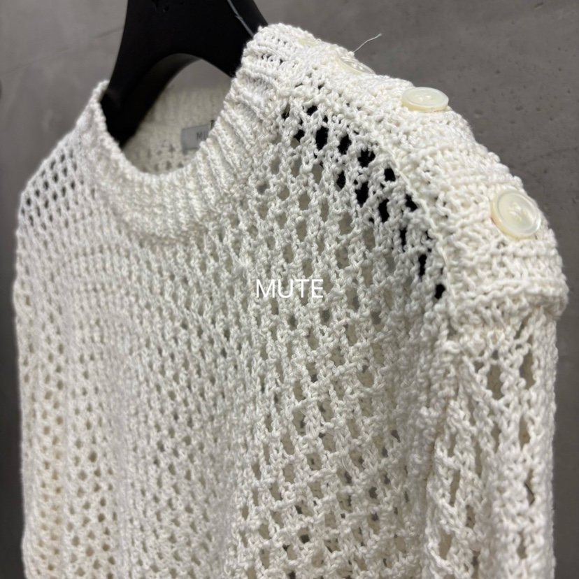 MUTE-P韓國直郵女士新品時尚職業熱賣26春夏真品推薦針織衫MUTE針織衫
