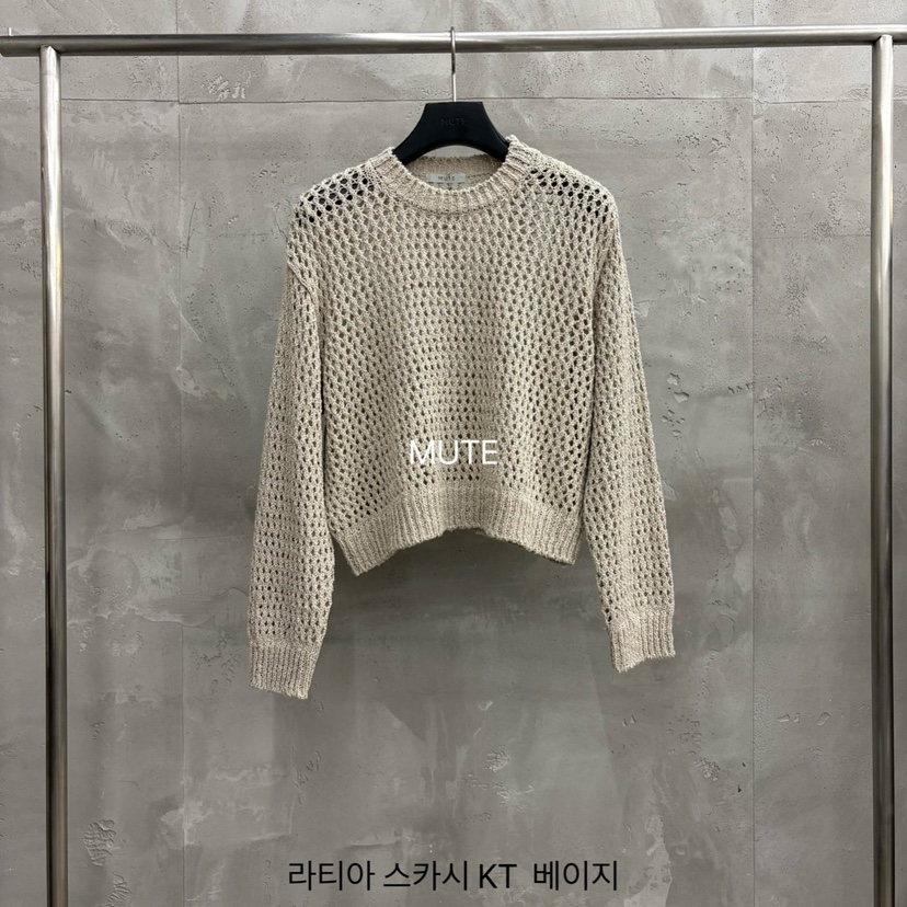 MUTE-P韓國直郵女士新品時尚職業熱賣26春夏真品推薦針織衫MUTE針織衫圖色3