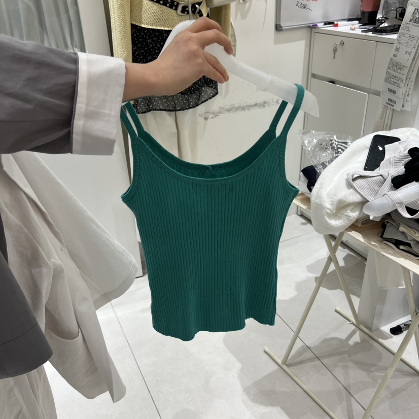 MONDAY TO SUNDAY韓國代購女裝新品職業吊帶背心不含內搭紐扣MONDAY TO SUNDAY吊帶/背心