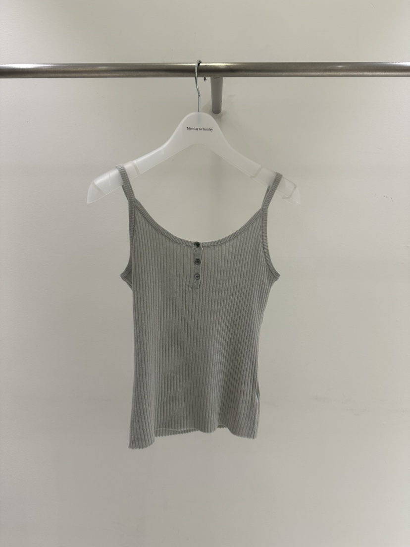 MONDAY TO SUNDAY韓國代購女裝新品職業吊帶背心不含內搭紐扣MONDAY TO SUNDAY吊帶/背心圖色4