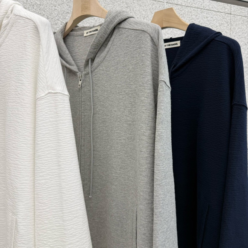 AT THE BAGEL東大門直郵女士新品推薦真品職業衛衣拉鏈AT THE BAGEL衛衣