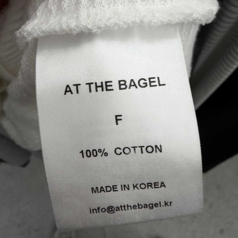 AT THE BAGEL東大門直郵女士新品推薦真品職業衛衣拉鏈AT THE BAGEL衛衣