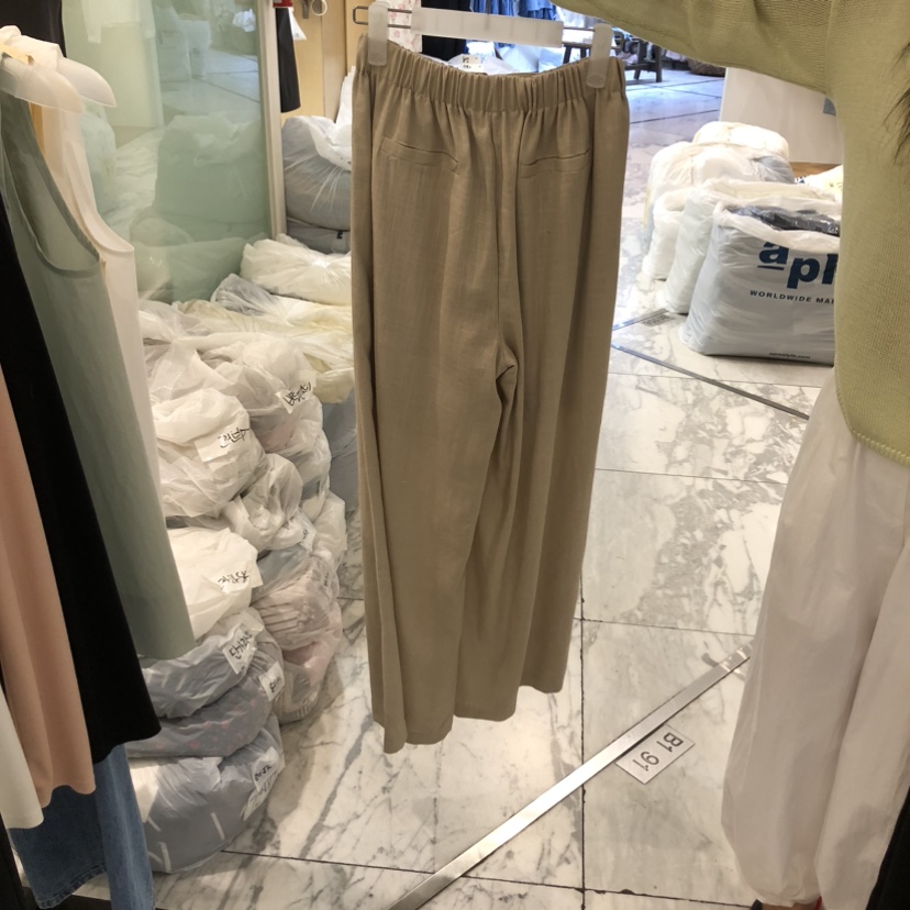 ALMOND韓國直郵女士新款26春夏推薦職業人氣熱賣休閑休閑褲ALMOND休閑褲