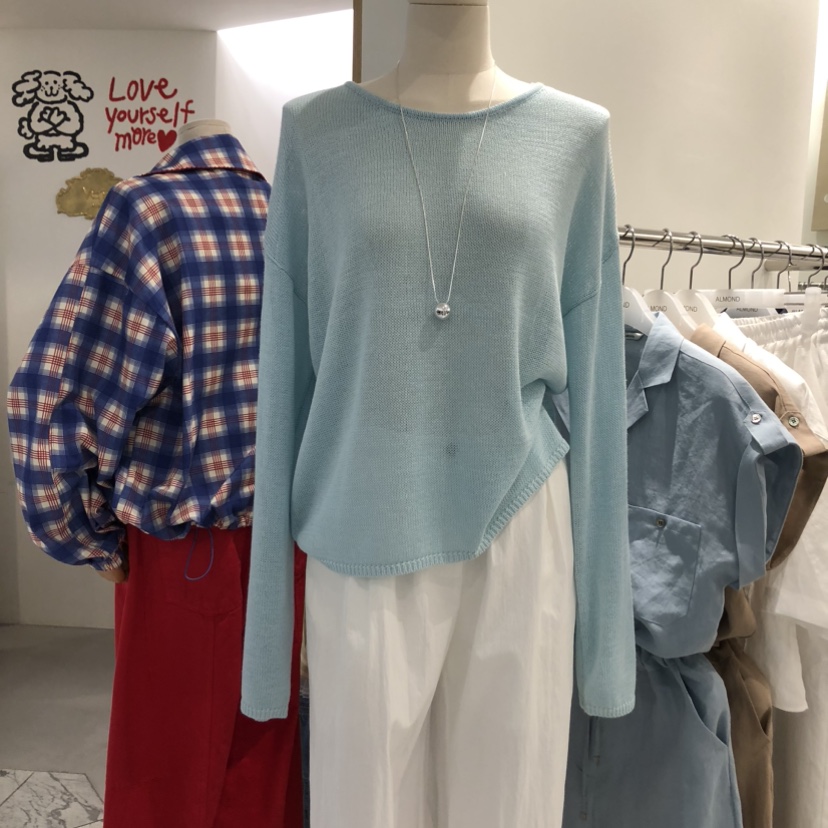 ALMOND韓國直郵女士新品真品熱賣休閑推薦26春夏時尚針織衫ALMOND針織衫圖色3