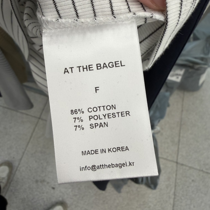 AT THE BAGEL東大門實拍女士新款26春夏真品休閑長袖T恤AT THE BAGEL長袖T恤