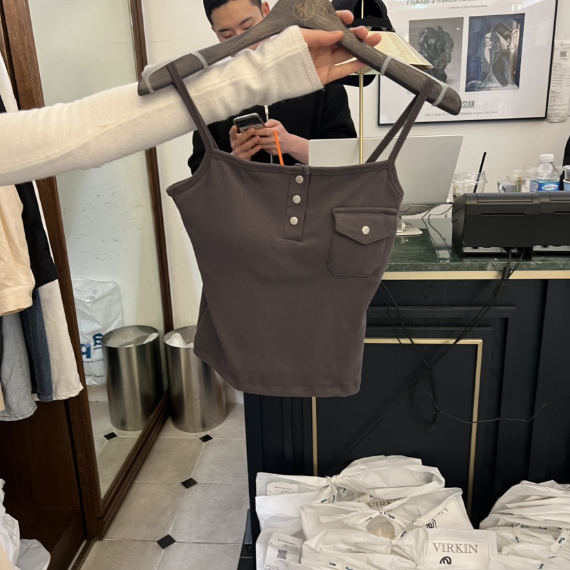 VIRKIN韓國直郵女裝新品真品26春夏熱賣休閑職業吊帶背心VIRKIN吊帶/背心圖色3