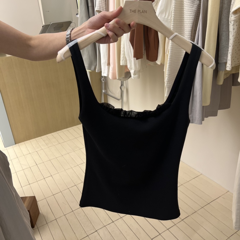 THEPLAN韓國代購女士新品26春夏人氣休閑推薦吊帶背心網眼THE PLAN吊帶/背心圖色2