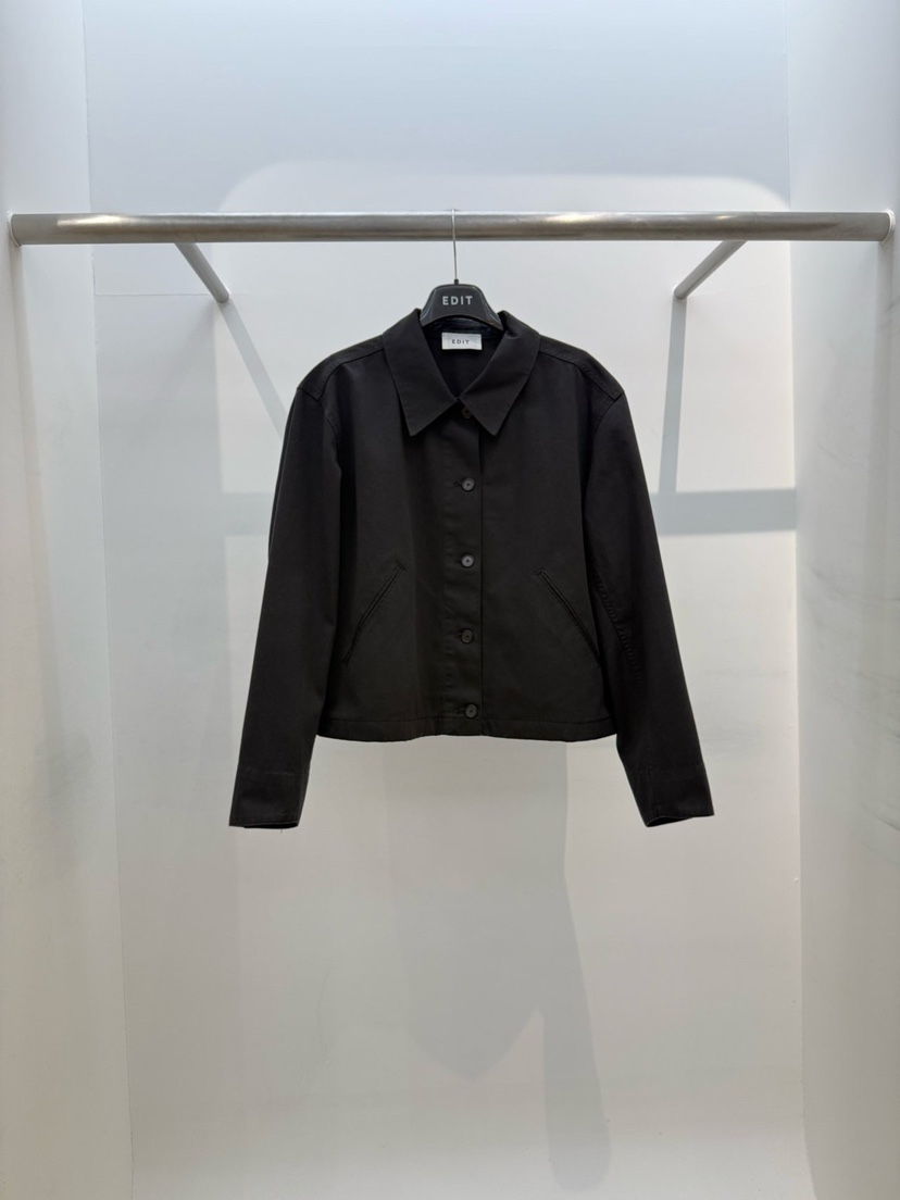 EDIT東大門實拍女裝新品休閑人氣職業推薦熱賣時尚真品夾克EDIT夾克圖色4黑色
