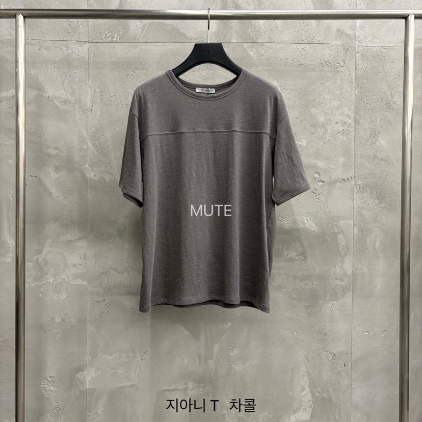 MUTE-P韓國直郵女士新款休閑真品職業熱賣26春夏時尚T恤MUTET恤圖色3墨色