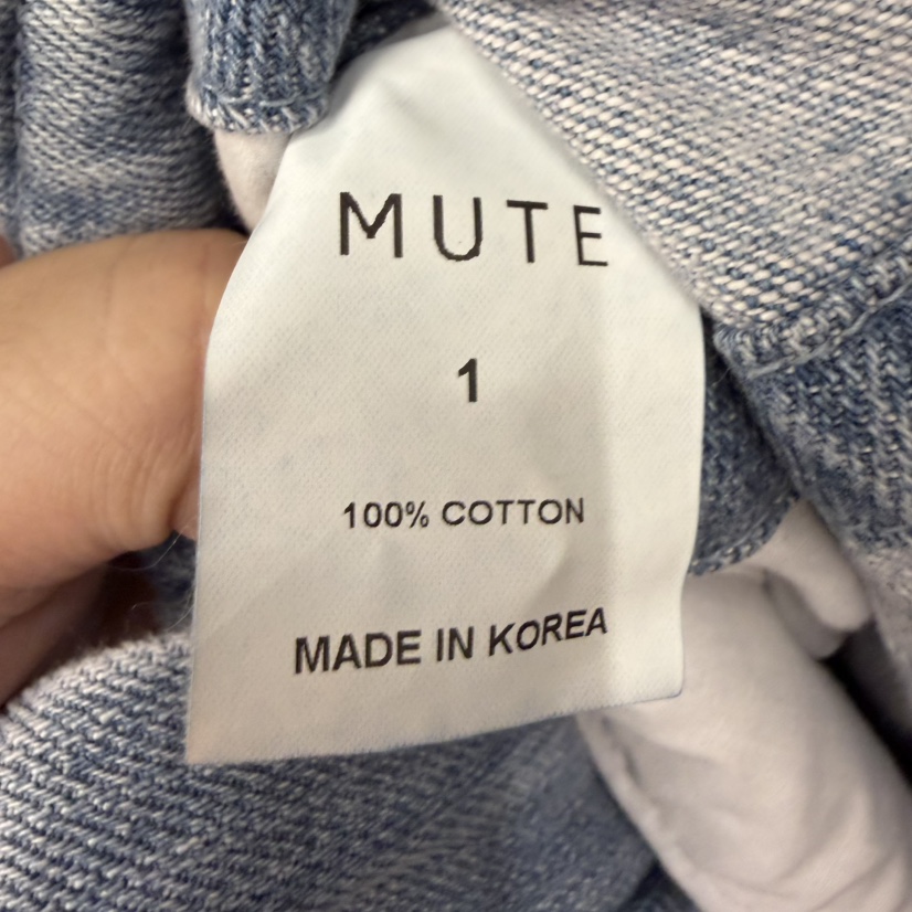 MUTE-P韓國直郵女裝新品休閑人氣時尚熱賣26春夏職業牛仔褲MUTE牛仔褲