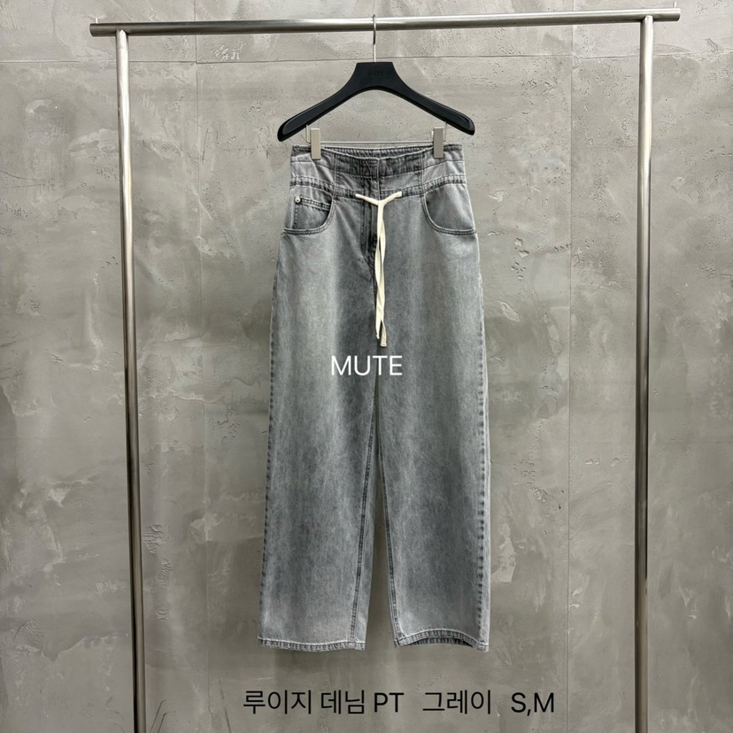 MUTE-P韓國直郵女裝新品休閑人氣時尚熱賣26春夏職業牛仔褲MUTE牛仔褲圖色2