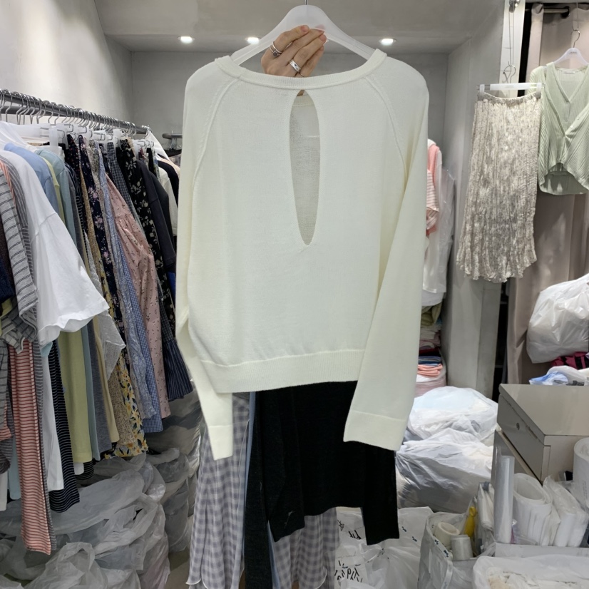 LOGROAD韓國直郵女士新品熱賣時尚休閑推薦真品26春夏針織衫LOG ROAD針織衫