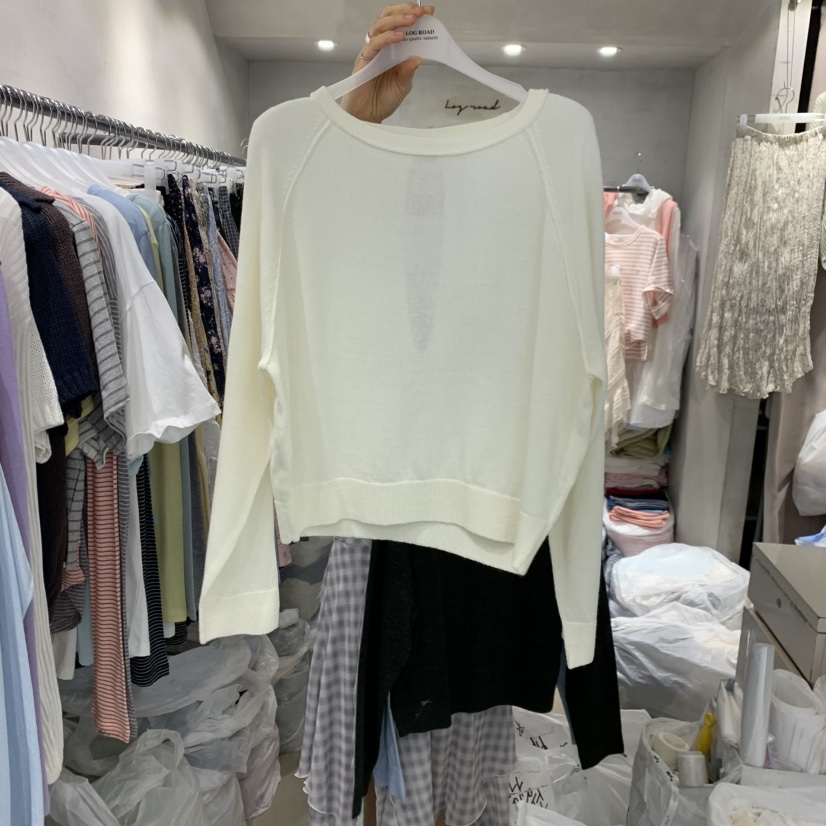 LOGROAD韓國直郵女士新品熱賣時尚休閑推薦真品26春夏針織衫LOG ROAD針織衫圖色1