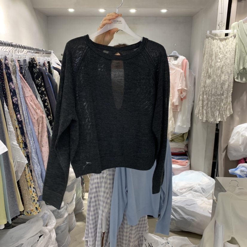 LOGROAD韓國直郵女士新品熱賣時尚休閑推薦真品26春夏針織衫LOG ROAD針織衫圖色2
