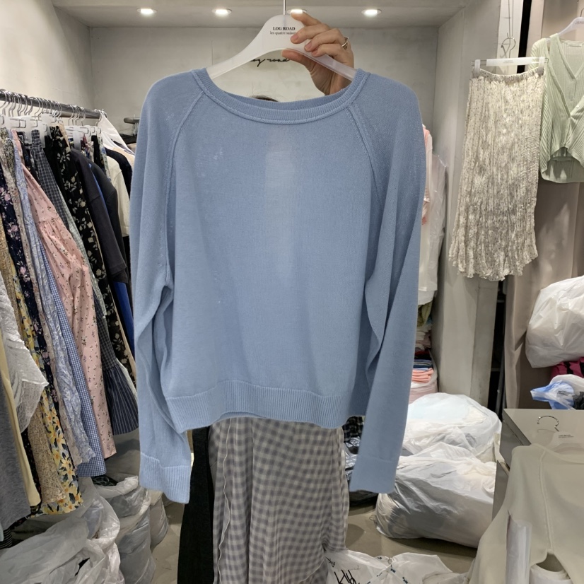LOGROAD韓國直郵女士新品熱賣時尚休閑推薦真品26春夏針織衫LOG ROAD針織衫圖色3