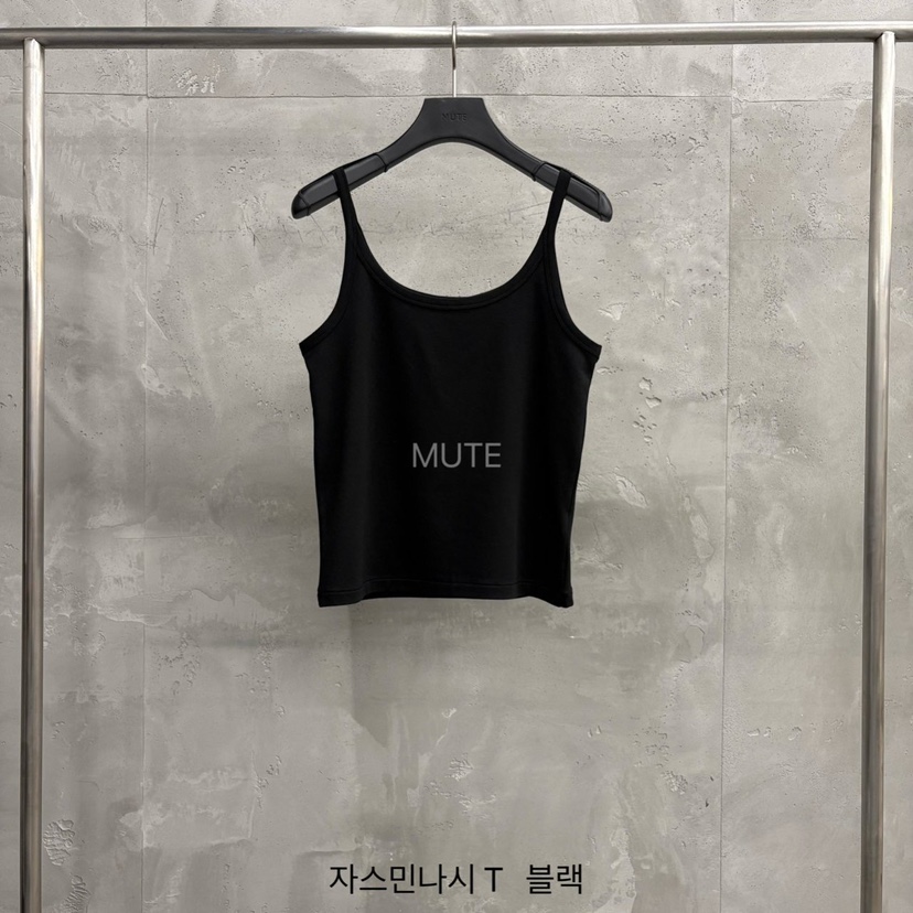 MUTE-P韓國代購女裝新品推薦時尚26春夏休閑熱賣吊帶背心MUTE吊帶/背心圖色6黑色