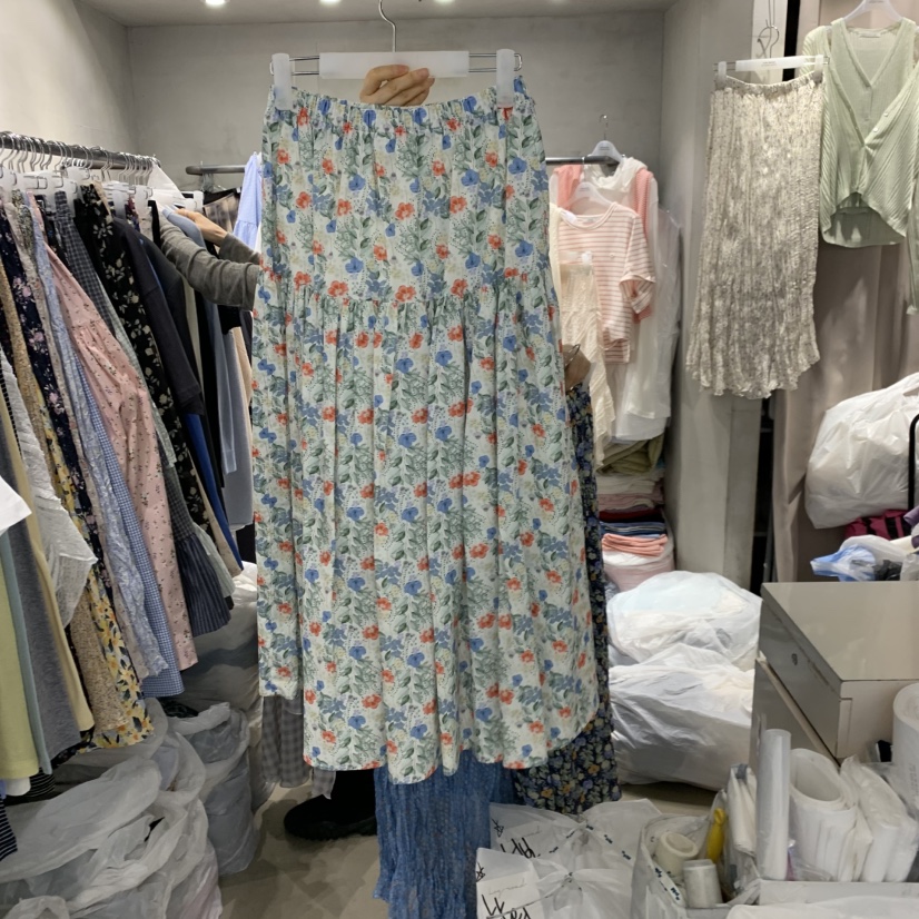 LOGROAD韓國直郵女士新款時尚人氣26春夏休閑推薦真品長裙LOG ROAD長裙