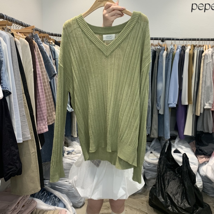 ALMOND PEPE東大門直郵女裝新款推薦26春夏針織衫亞麻布ALMOND PEPE針織衫圖色2