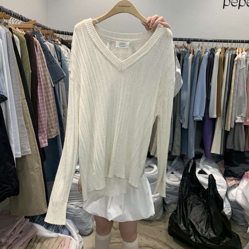 ALMOND PEPE東大門直郵女裝新款推薦26春夏針織衫亞麻布ALMOND PEPE針織衫圖色3