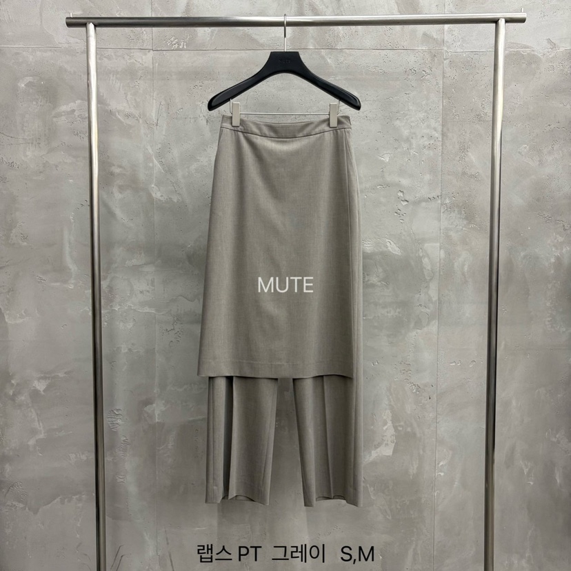 MUTE-P韓國代購女士新品真品時尚休閑熱賣推薦職業人氣裙褲MUTE裙褲圖色1