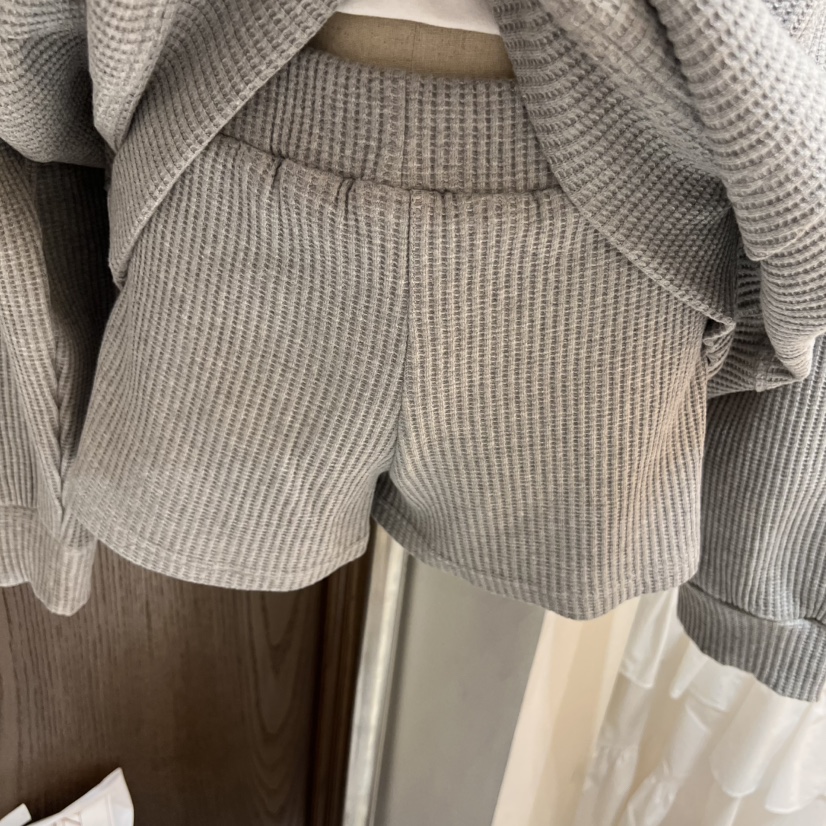 VIRKIN韓國代購女裝新款人氣真品職業26春夏熱賣短褲華夫格VIRKIN短褲圖色4