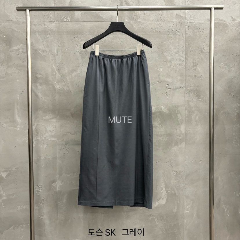 MUTE-P東大門代購女裝新品熱賣時尚職業推薦人氣真品長裙MUTE長裙圖色3灰色