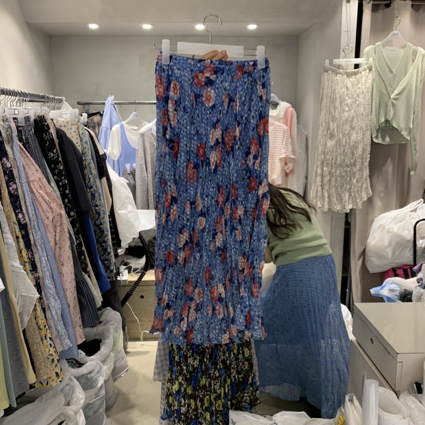 LOGROAD韓國直郵女裝新品熱賣休閑真品時尚26春夏職業長裙LOG ROAD長裙