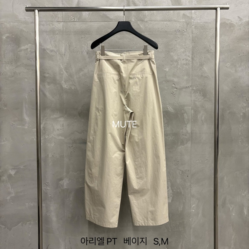 MUTE-P韓國直郵女士新品職業人氣推薦真品時尚休閑褲含腰帶MUTE休閑褲