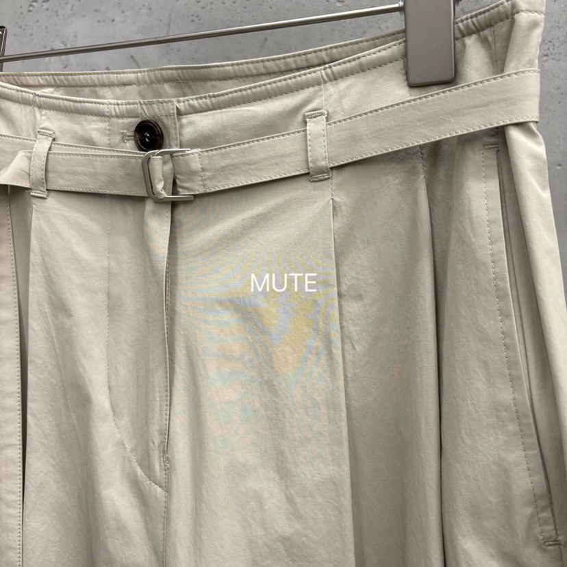 MUTE-P韓國直郵女士新品職業人氣推薦真品時尚休閑褲含腰帶MUTE休閑褲