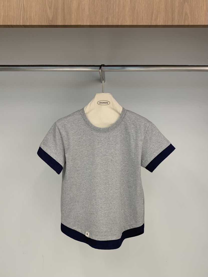 ONE MONE東大門代購女裝新品時尚推薦人氣休閑熱賣26春夏T恤ONE MONET恤圖色3