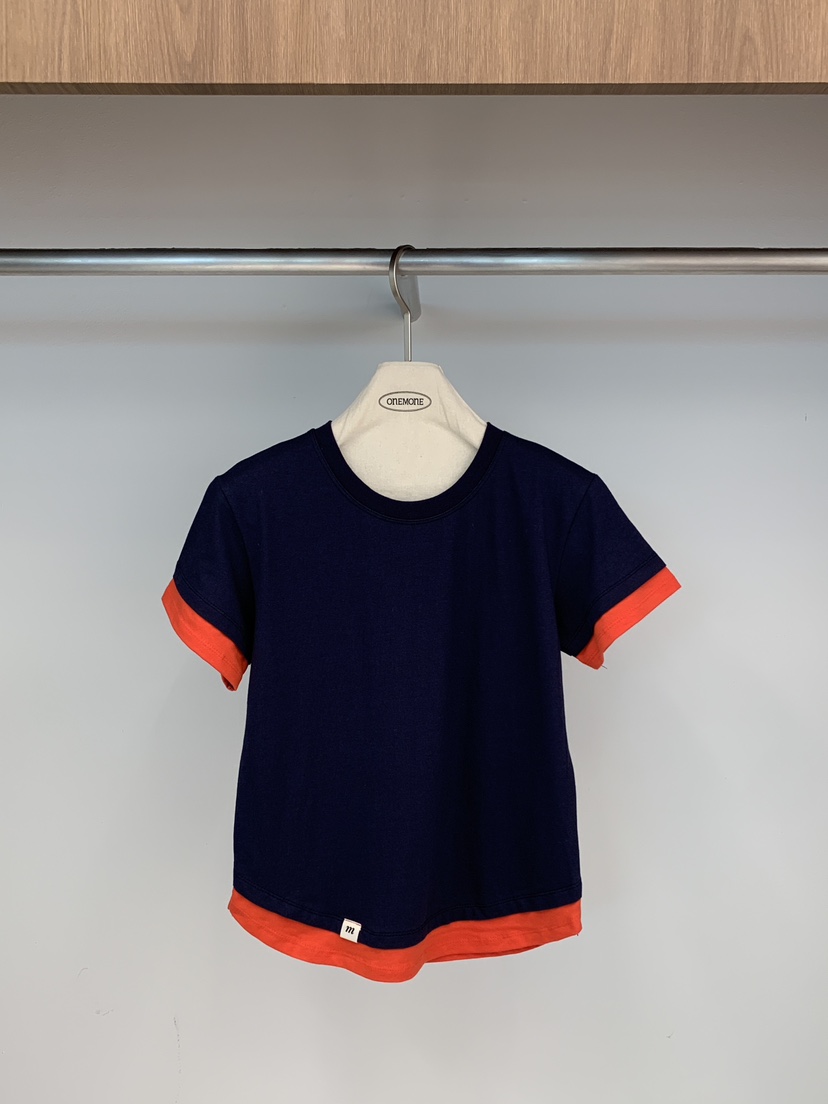 ONE MONE東大門代購女裝新品時尚推薦人氣休閑熱賣26春夏T恤ONE MONET恤圖色5