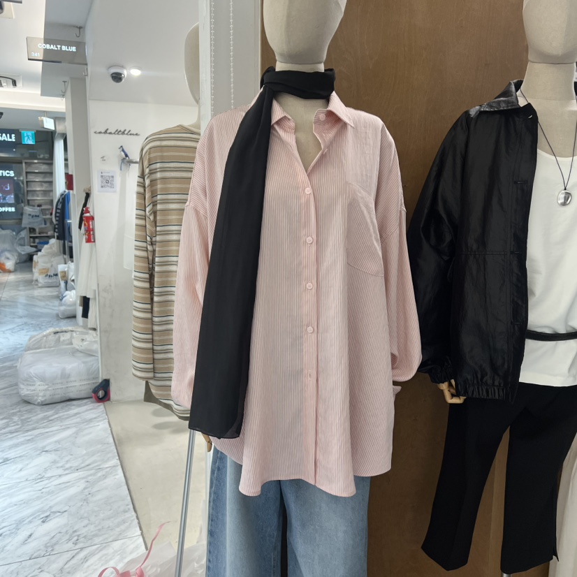 BROCCOLISALAD韓國直郵女士新款推薦人氣熱賣襯衫蕾絲衫寬松BROCCOLISALAD襯衫/蕾絲衫圖色3