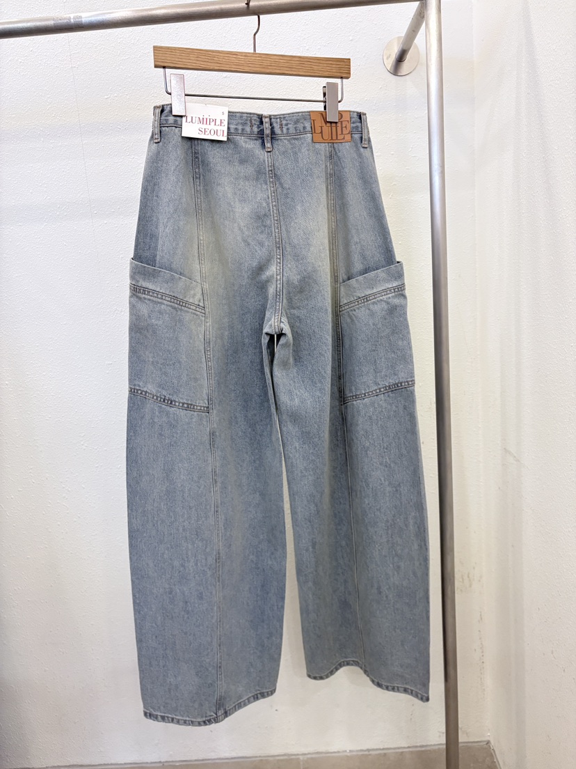 LUMIPLE韓國直郵女裝新款職業休閑時尚熱賣真品推薦牛仔褲LUMIPLE牛仔褲