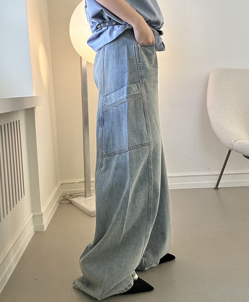 LUMIPLE韓國直郵女裝新款職業休閑時尚熱賣真品推薦牛仔褲LUMIPLE牛仔褲