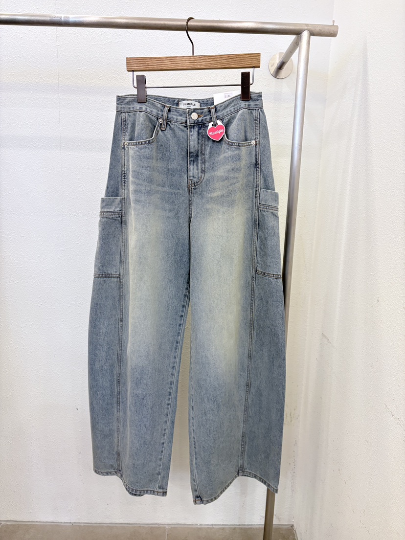 LUMIPLE韓國直郵女裝新款職業休閑時尚熱賣真品推薦牛仔褲LUMIPLE牛仔褲圖色1