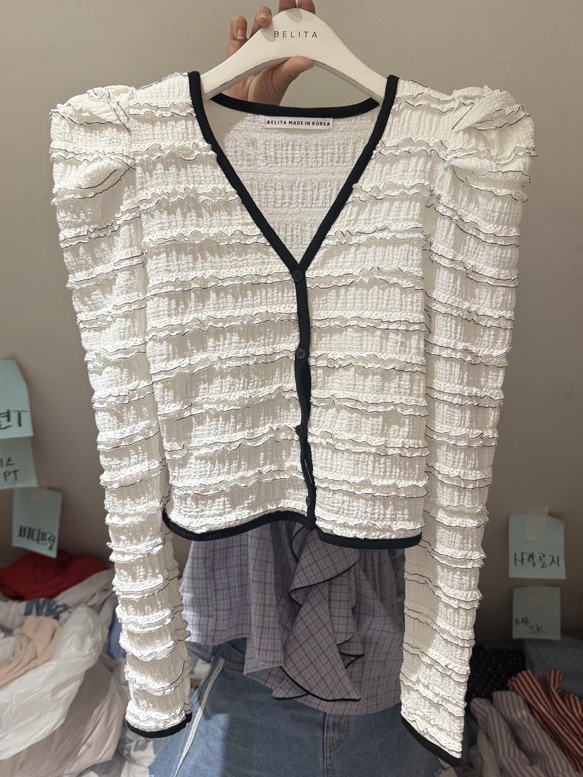 BELITA-L韓國直郵女士新品熱賣真品26春夏時尚針織衫開衫BELITA-L針織衫圖色1