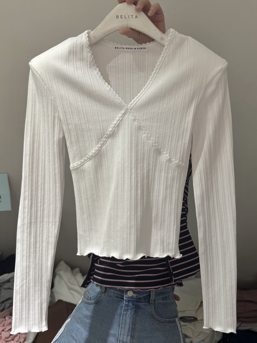 BELITA-L東大門實拍女裝新款人氣休閑26春夏推薦長袖T恤BELITA-L長袖T恤圖色1