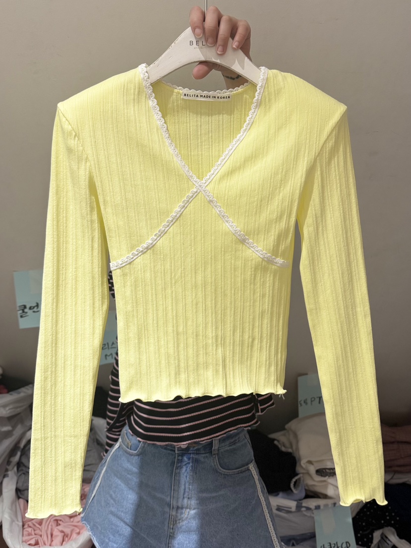 BELITA-L東大門實拍女裝新款人氣休閑26春夏推薦長袖T恤BELITA-L長袖T恤圖色2