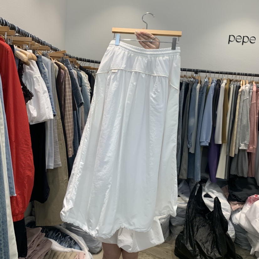 ALMOND PEPE韓國代購女士新品人氣時尚26春夏休閑推薦長裙ALMOND PEPE長裙