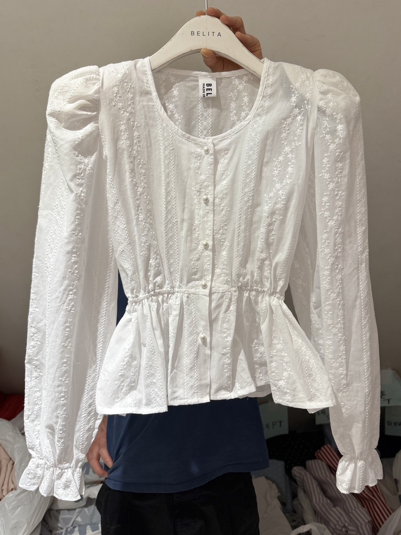 BELITA-L東大門代購女裝新款真品熱賣時尚休閑襯衫蕾絲衫BELITA-L襯衫/蕾絲衫圖色1