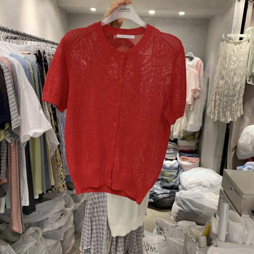 LOGROAD東大門代購女士新品26春夏人氣職業休閑真品針織衫LOG ROAD針織衫圖色1