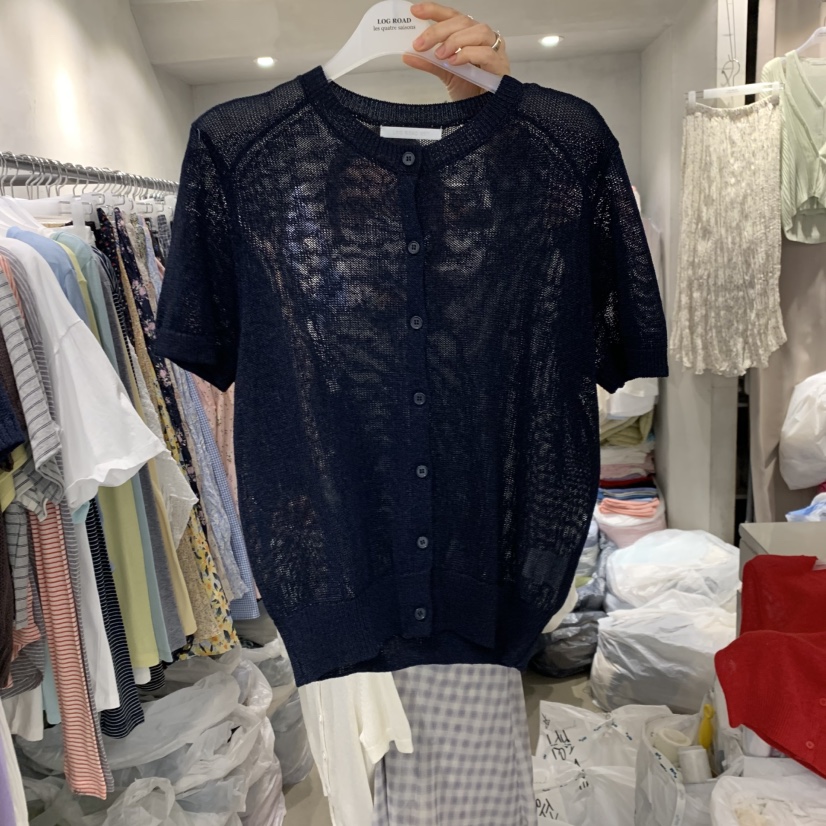 LOGROAD東大門代購女士新品26春夏人氣職業休閑真品針織衫LOG ROAD針織衫圖色2