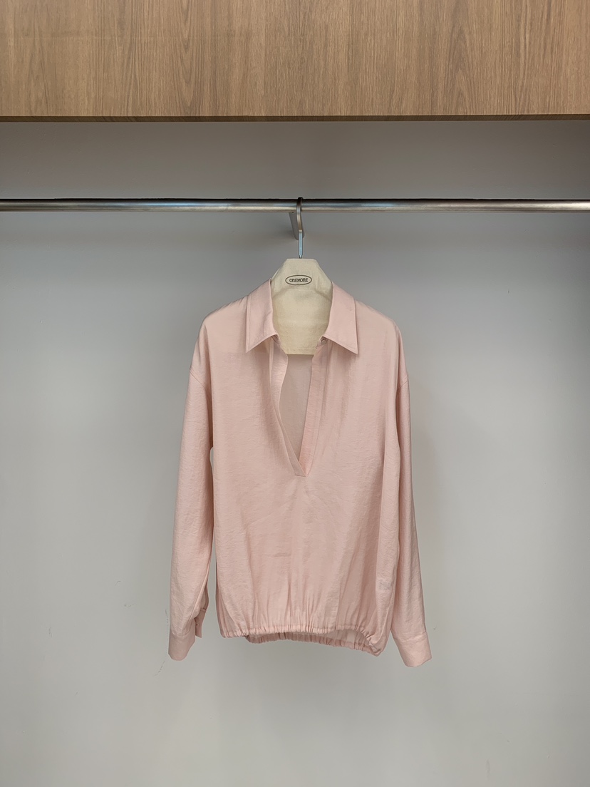 ONE MONE東大門代購女裝新款26春夏職業人氣休閑襯衫蕾絲衫ONE MONE襯衫/蕾絲衫圖色2