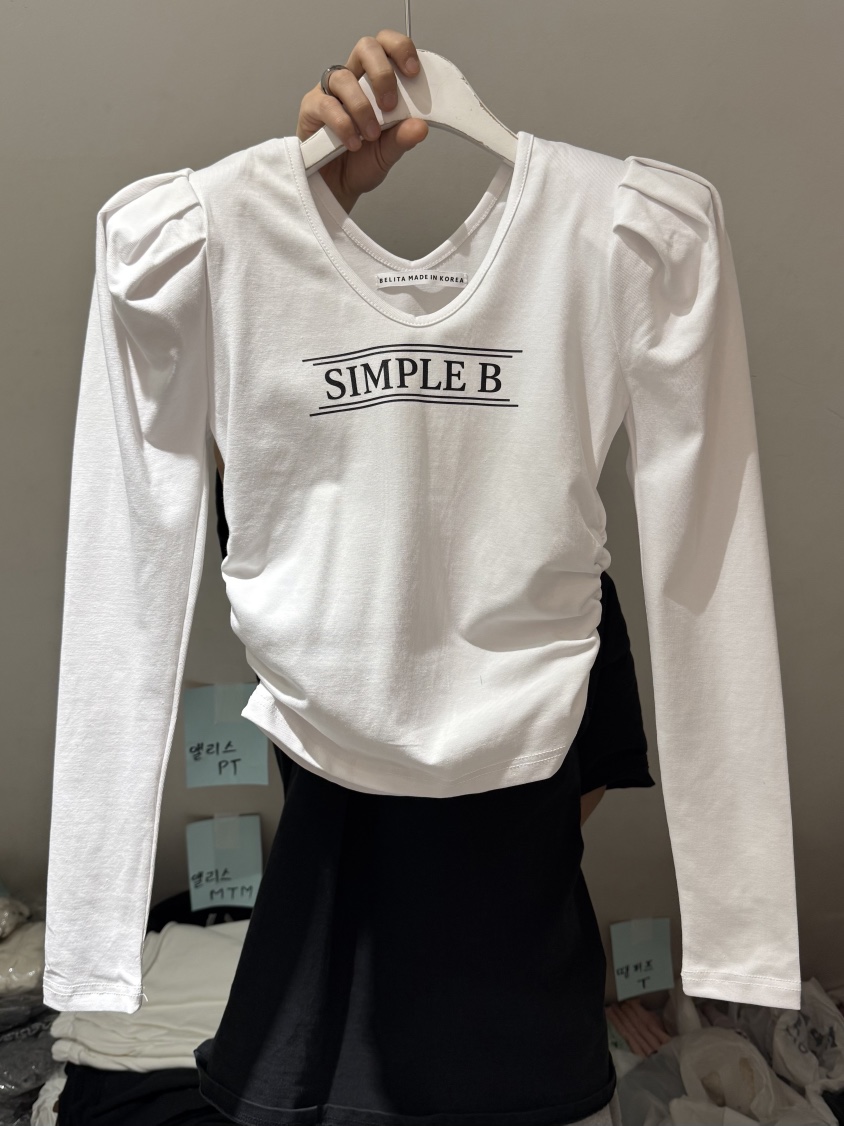 BELITA-L東大門實拍女士新款職業人氣休閑26春夏長袖T恤BELITA-L長袖T恤圖色1