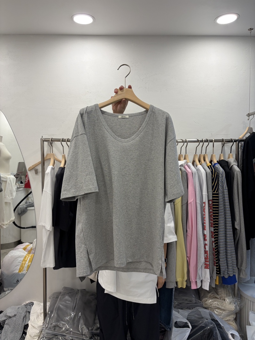 DELICATE韓國直郵女士新款26春夏真品時尚推薦休閑職業T恤DELICATET恤圖色2