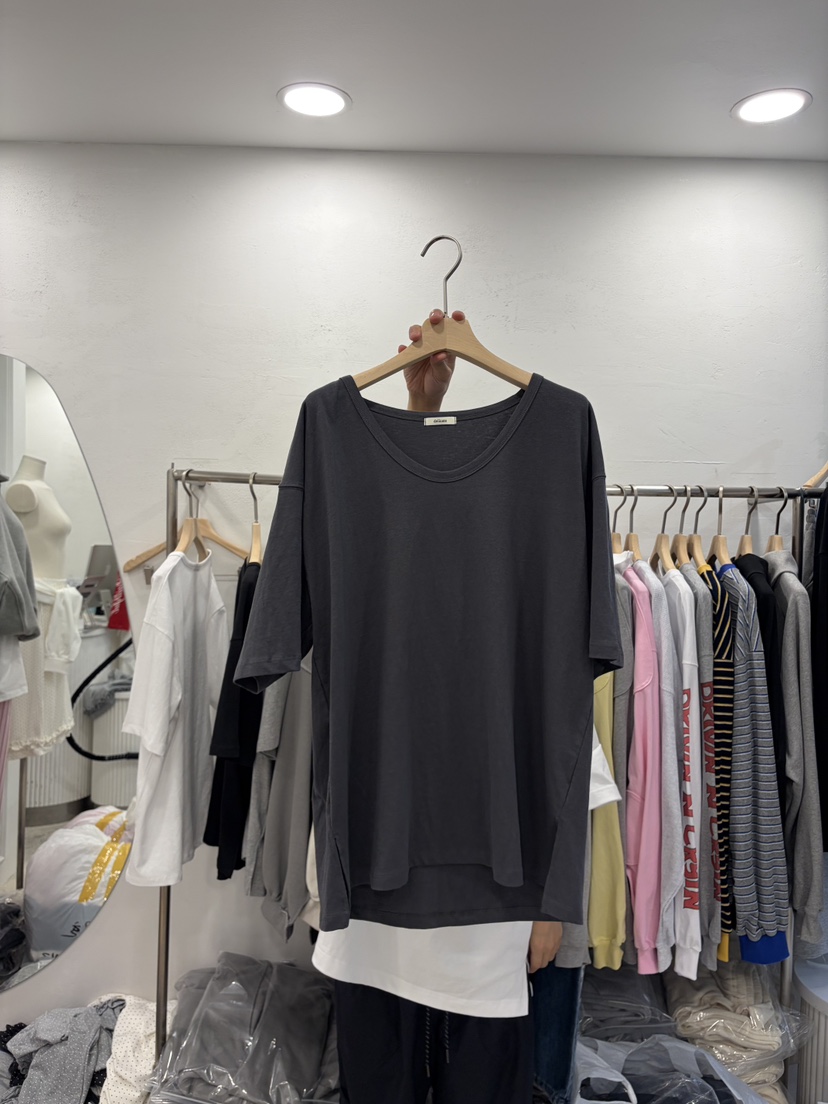 DELICATE韓國直郵女士新款26春夏真品時尚推薦休閑職業T恤DELICATET恤圖色3