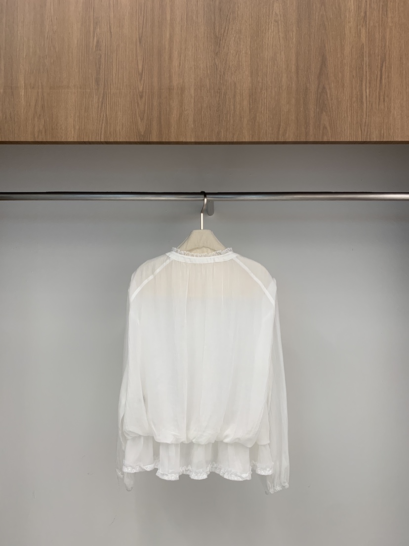 ONE MONE韓國代購女士新款時尚休閑熱賣襯衫蕾絲衫荷葉邊ONE MONE襯衫/蕾絲衫