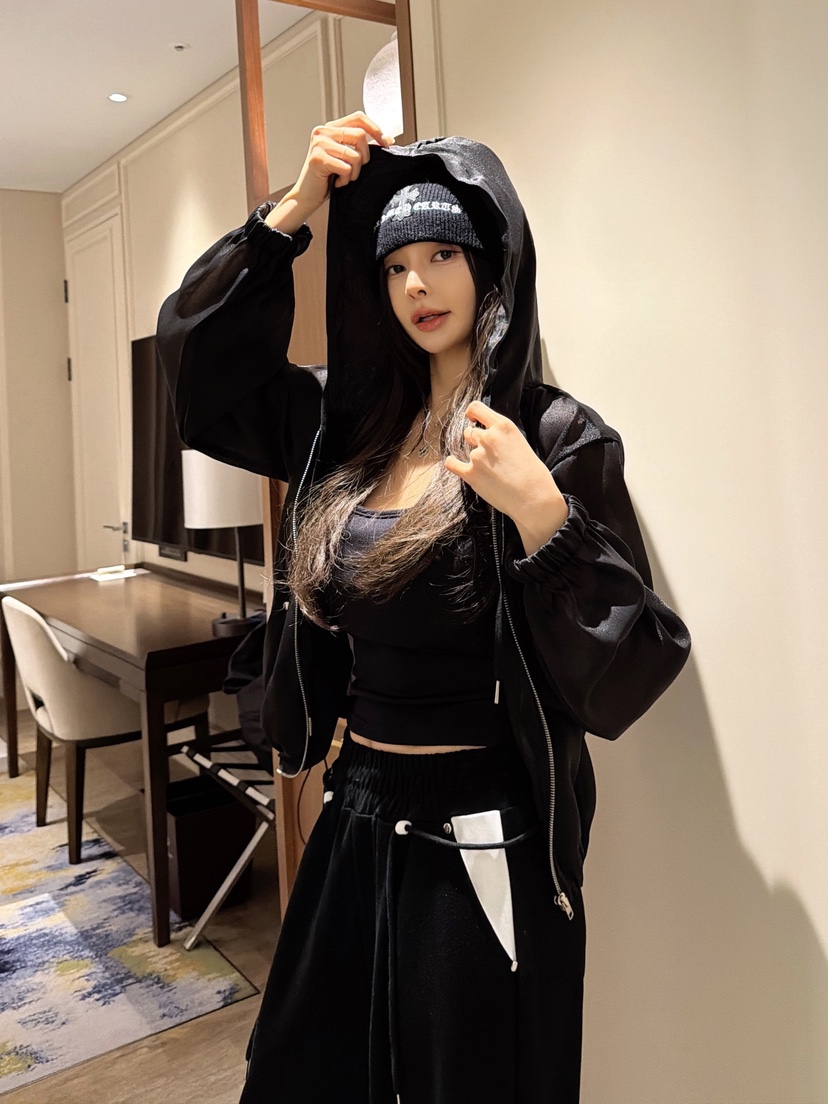 CLOTH東大門實拍女士新款26春夏職業真品推薦熱賣夾克連帽CLOTH夾克