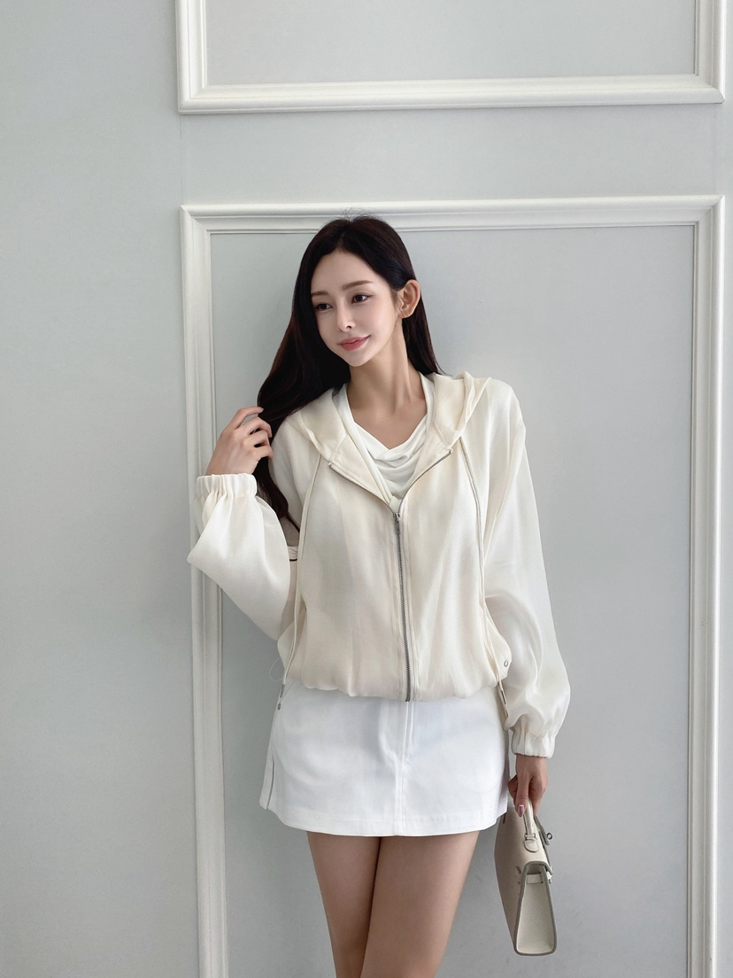 CLOTH東大門實拍女士新款26春夏職業真品推薦熱賣夾克連帽CLOTH夾克圖色1