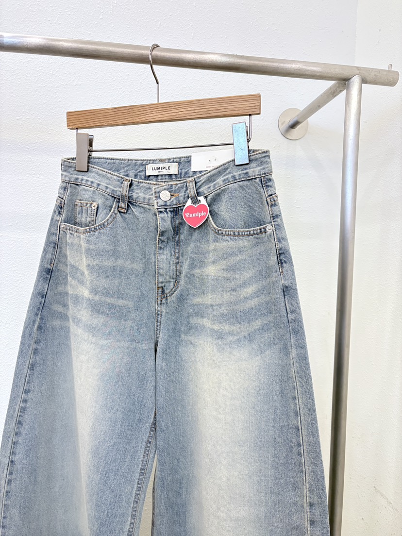 LUMIPLE東大門直郵女裝新品職業26春夏真品人氣熱賣牛仔褲LUMIPLE牛仔褲